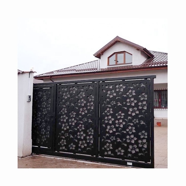 Customized Laser Cutting Metal Screen Decorative Partition Modern Outdoor Aluminum Decretive Garden Privacy Gate Panels