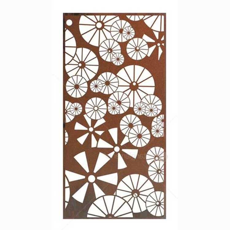 Customized Decorative Laser Cut Architectural Building Roof Metal Wall Panel Screen sliding Screen Partition Wall