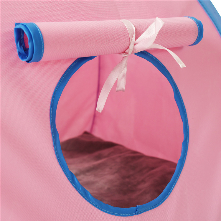 New Design Small Peach Shape Pink Pop-Up Tent Pet Portable Pop Up Pet Crate Dog Or Cat Show Tent Pet Tent