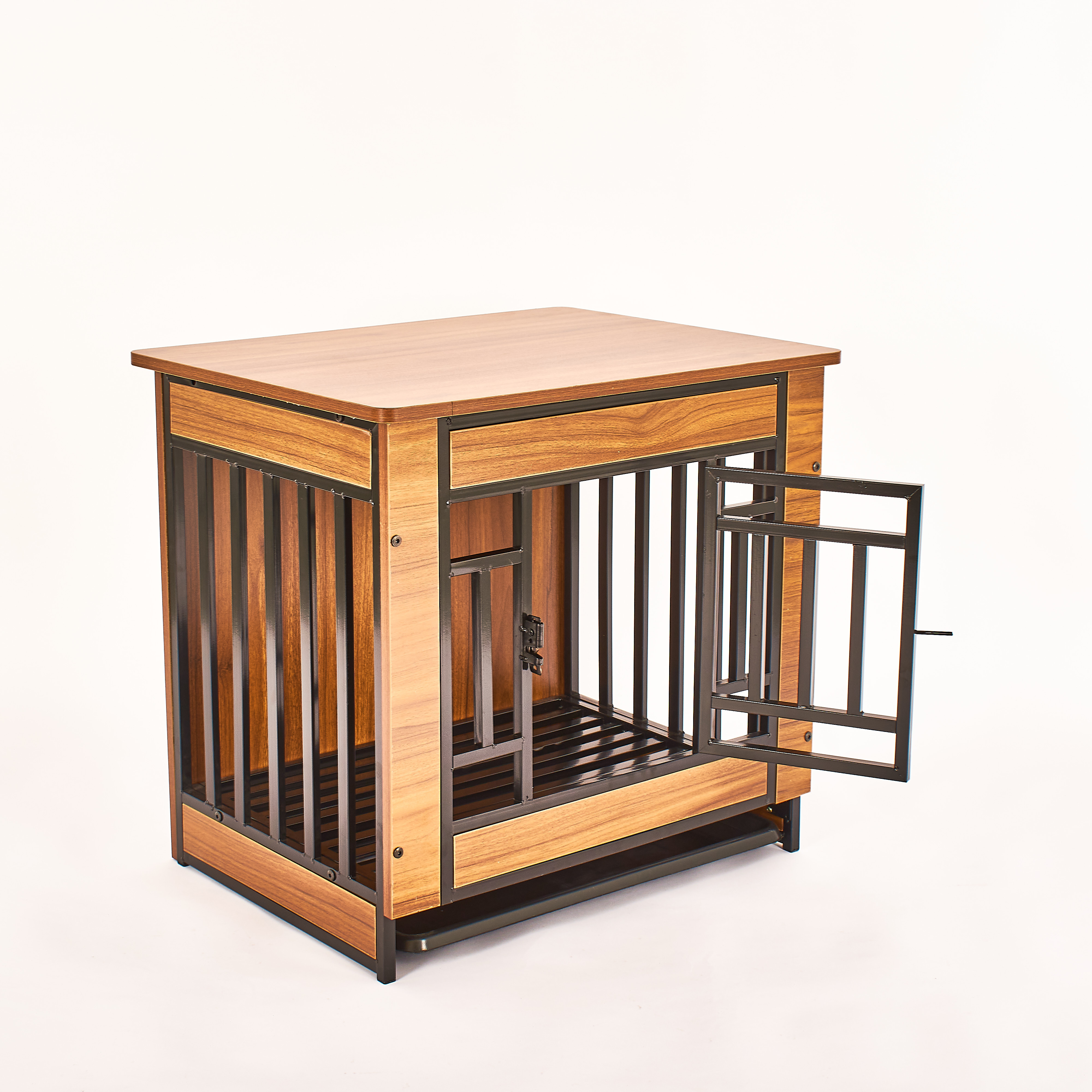 Wooden Dog Cage Portable Dog Furniture Cage House Indoor Stackable Dog Kennels Cages