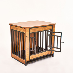 Wooden Dog Cage Portable Dog Furniture Cage House Indoor Stackable Dog Kennels Cages