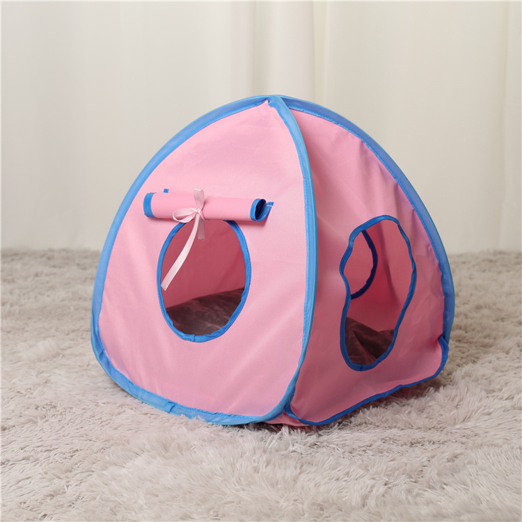 New Design Small Peach Shape Pink Pop-Up Tent Pet Portable Pop Up Pet Crate Dog Or Cat Show Tent Pet Tent