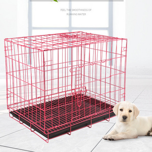 Multiple Sizes Metal Collapsible Dog Cage Foldable Dog Cage Dog Cages Metal Kennels With Toilet