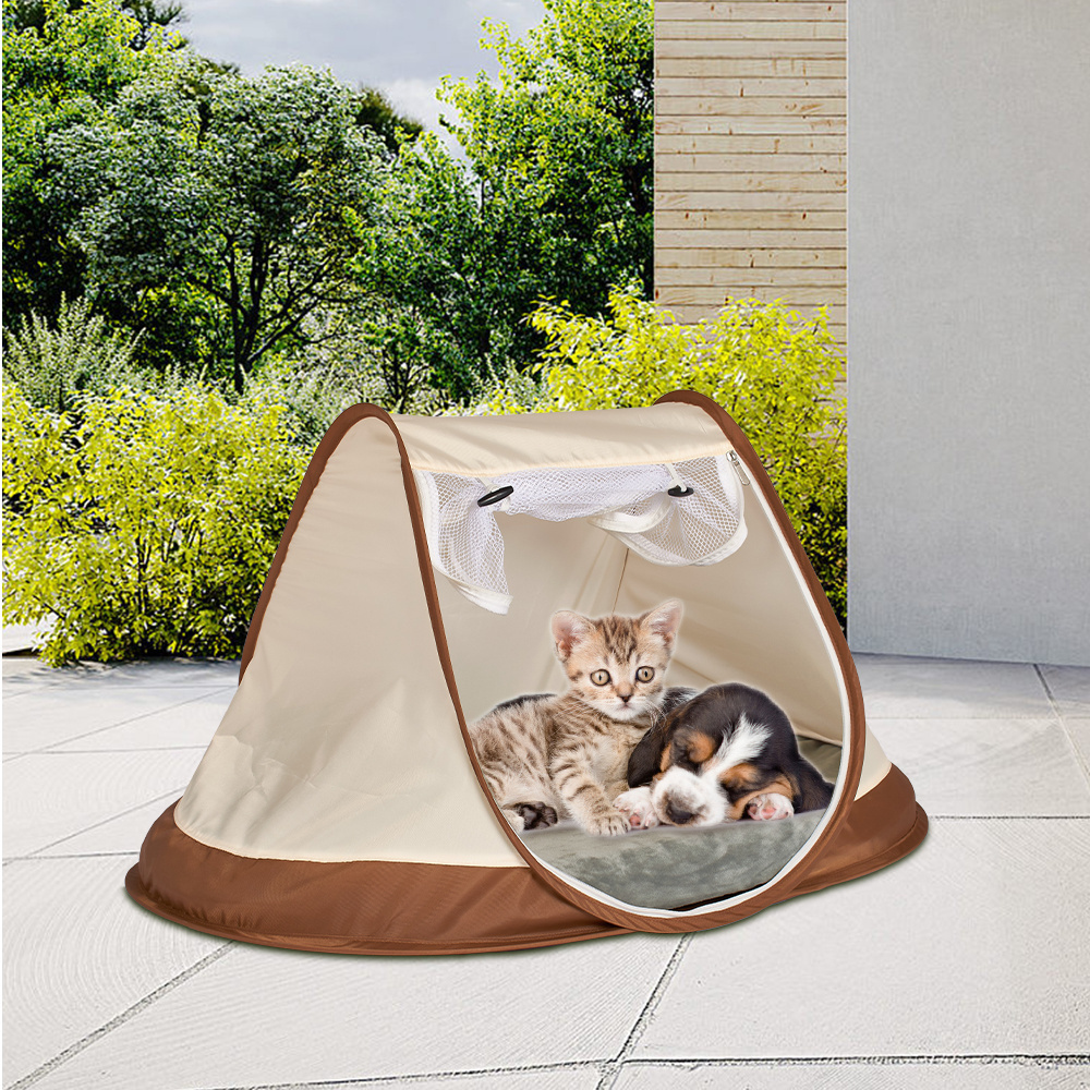 Pet Supplies Firm Outdoor Protection Portable Large Pop Up Cat Show Tents Enclosures Cat Dog House Tent