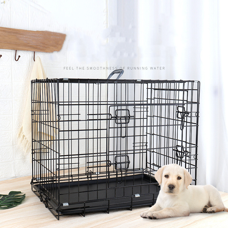 Multiple Sizes Metal Collapsible Dog Cage Foldable Dog Cage Dog Cages Metal Kennels With Toilet