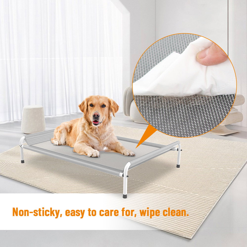 Washable Deworming Dogs Non-toxic Foldable Elevated Folding Pet Bed Elevated Bed Camping For Dog And Cat