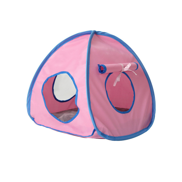 New Design Small Peach Shape Pink Pop-Up Tent Pet Portable Pop Up Pet Crate Dog Or Cat Show Tent Pet Tent