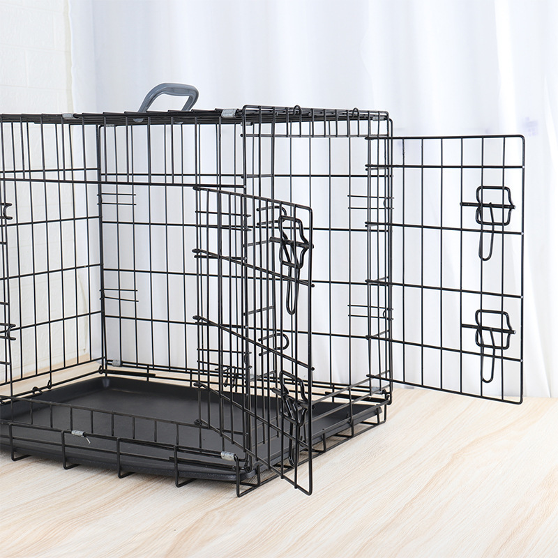 Multiple Sizes Metal Collapsible Dog Cage Foldable Dog Cage Dog Cages Metal Kennels With Toilet