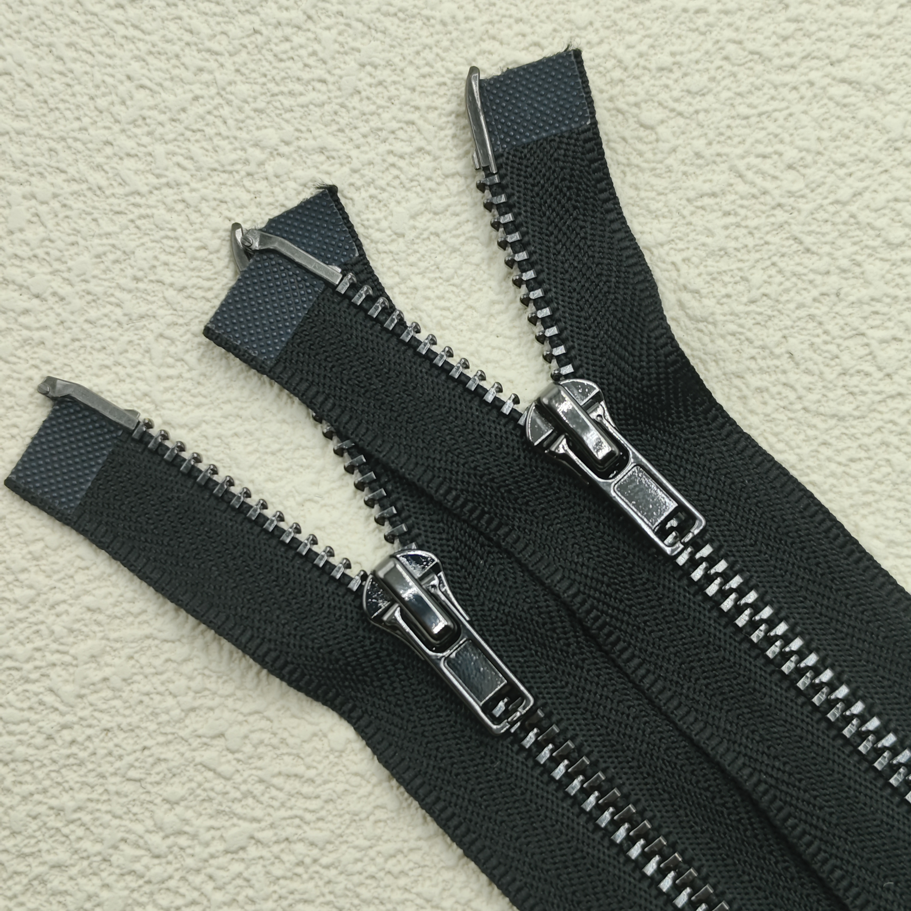 SAB 3# zipper Two-way separator clothing zipper self-locking metal zipper for down jacket