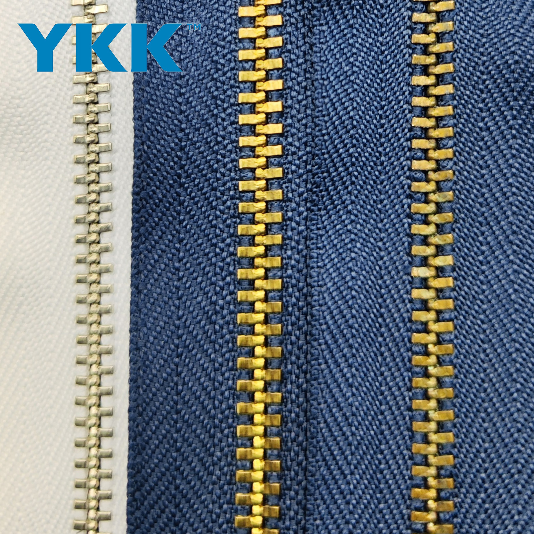 YKK zipper for Jeans Men Hoodies Sweater Cloth Brass/Bronze Zipper Closed-End Metal Zipper