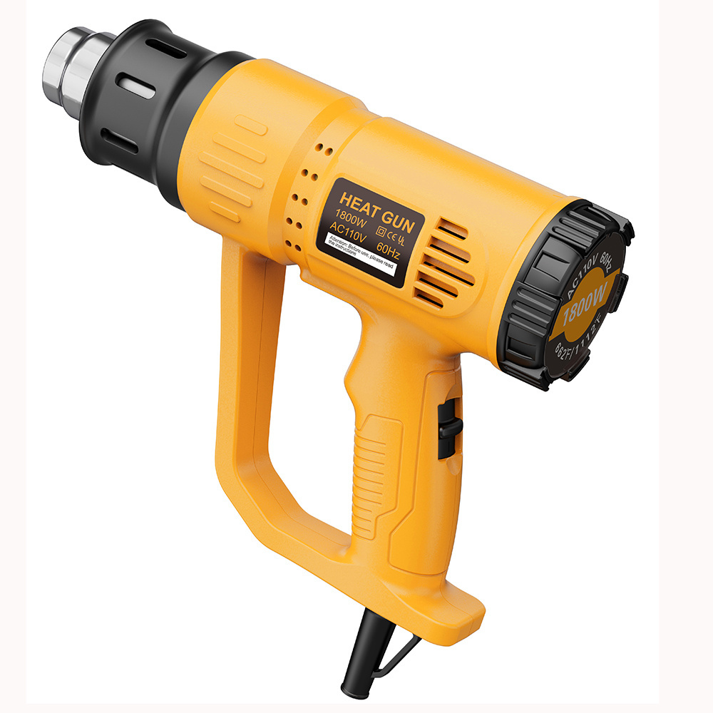 Ce Rohs Approved 1800w Handle Heat Gun Shrink Hot Air Temperature Electric Power Nozzles New Heat Gun