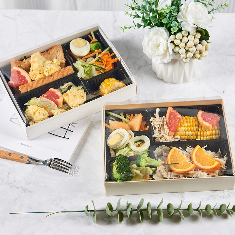 Disposable Wooden Sushi Fruit Dessert Pastry Cake Bakery Tiramisu Cheese Charcuterie Boards Packaging Box to go Food Container