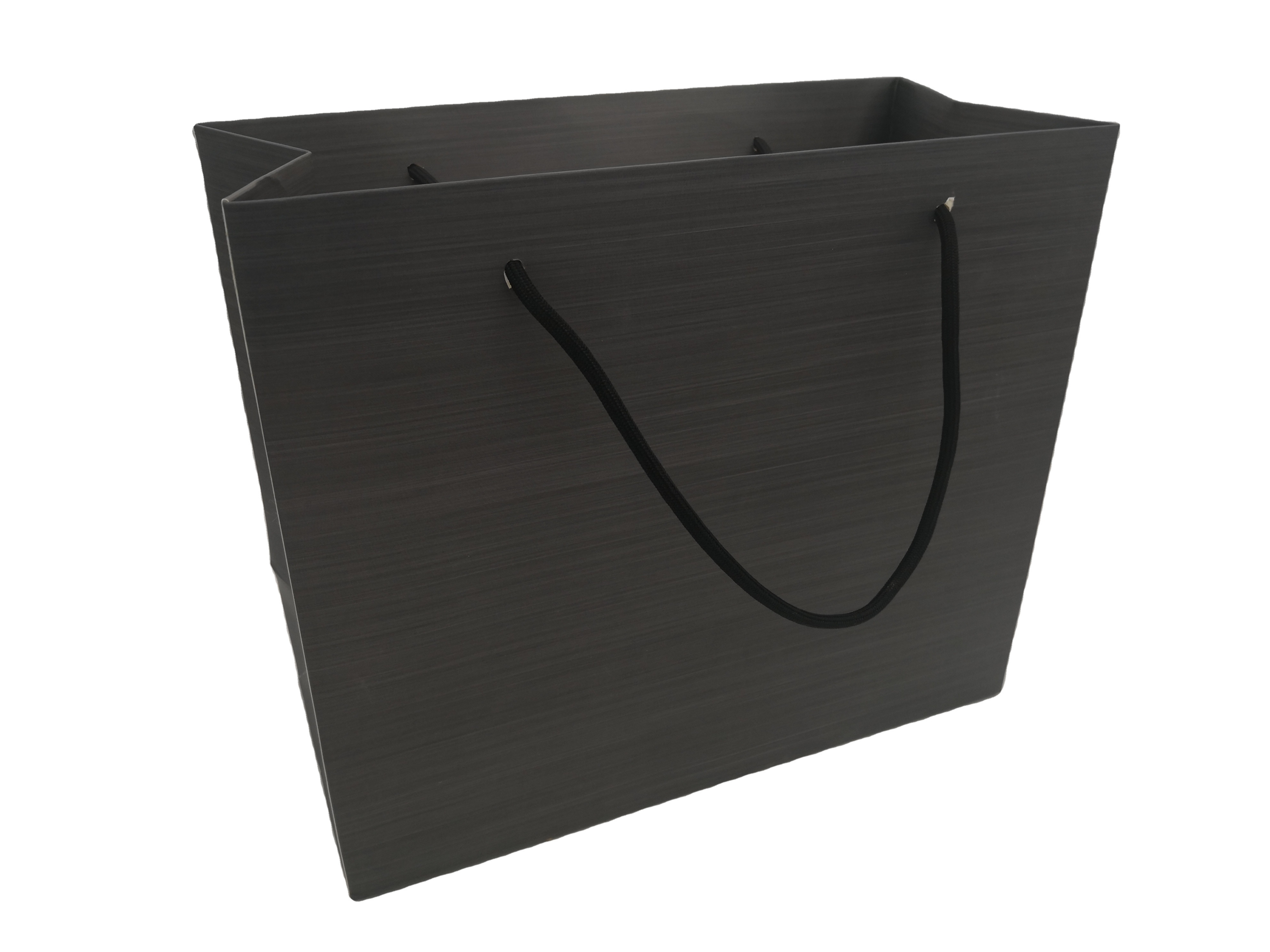 Clothes Store Retail Packaging Custom Luxury Black Gift Carry Bags Boutique Shopping Paper Bags With Your Own Logo