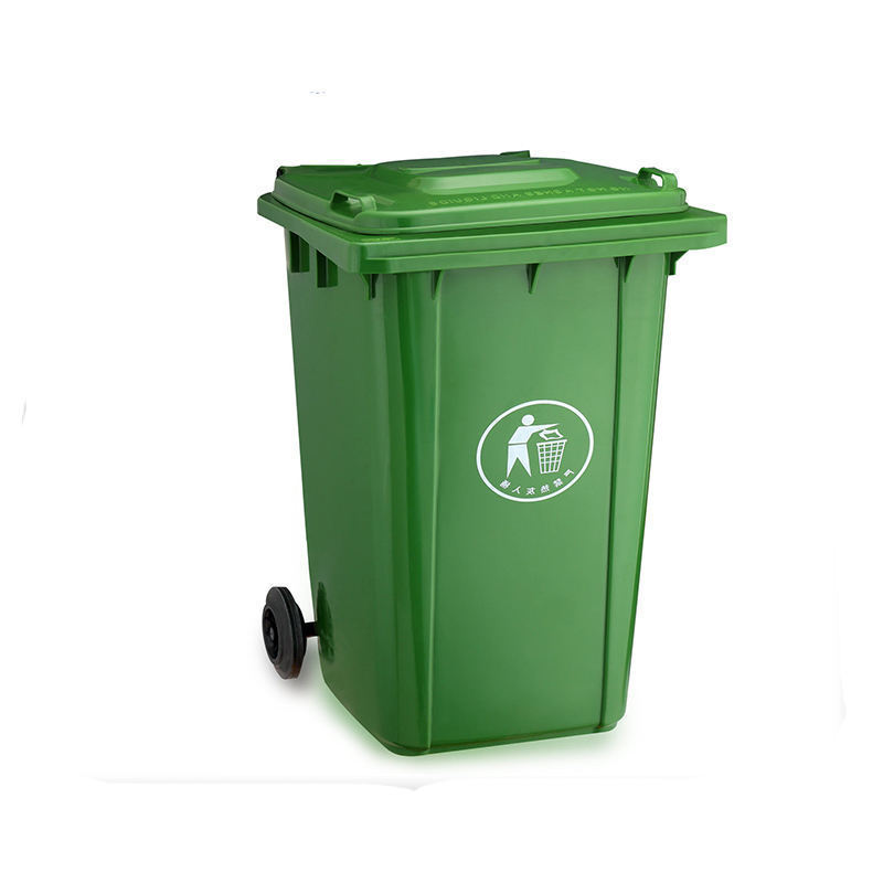 Plastic Outdoor Large Garbage Bins 240 Litre Wheelie Bin Plastic Dustbin Recyclable Waste Bin With Wheels