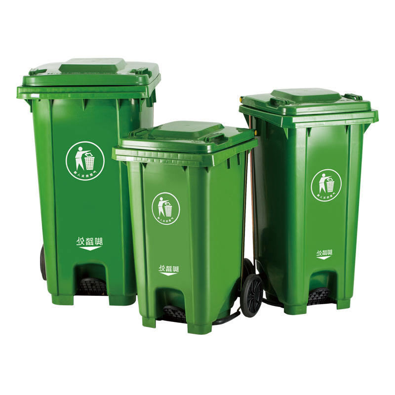 Plastic Outdoor Large Garbage Bins 240 Litre Wheelie Bin Plastic Dustbin Recyclable Waste Bin With Wheels