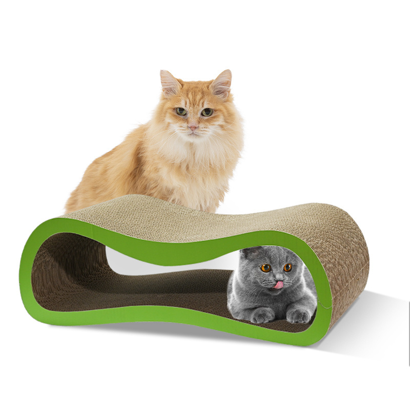 Factory direct sale more styles available box eco friendly cat scratcher wholesale  cardboard cat hous