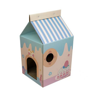 Good quality Cat house cat scratcher cardboard Pet house cat toys scratch pad