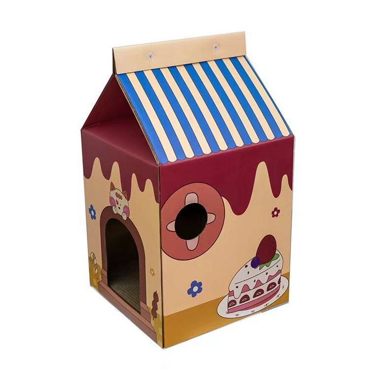 Good quality Cat house cat scratcher cardboard Pet house cat toys scratch pad