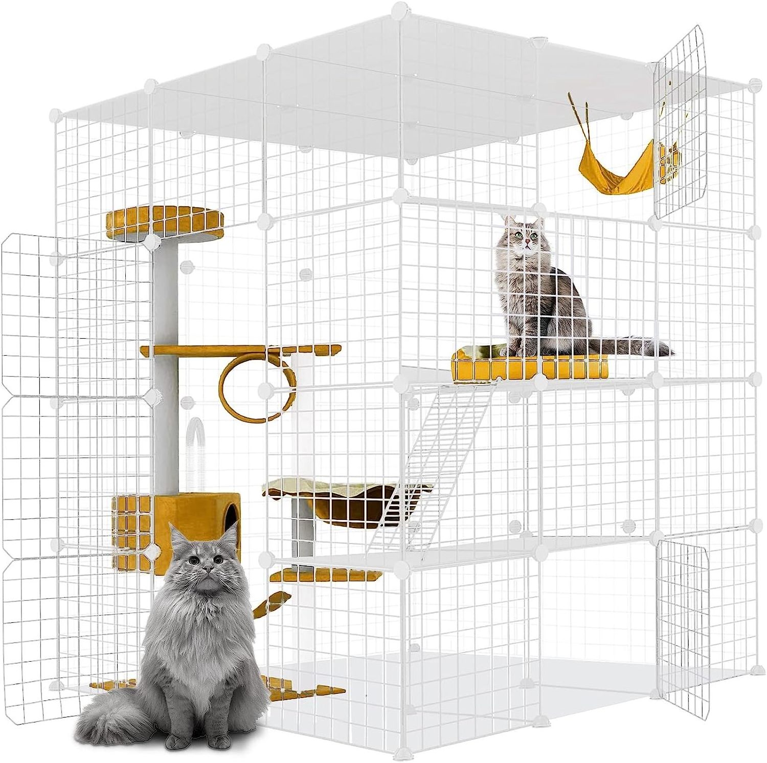 High quality Large Cat House Cat Cage Enclosure Indoor DIY Large for Pet living