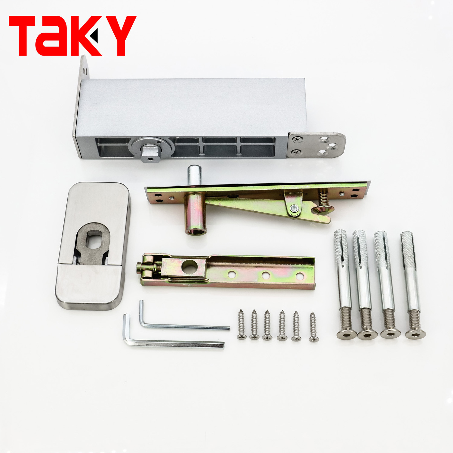 TK-H013M Bearing Concealed Wood Door Closer Invisible Pivot Hinge Hidden Floor Spring Hydraulic Door Closer