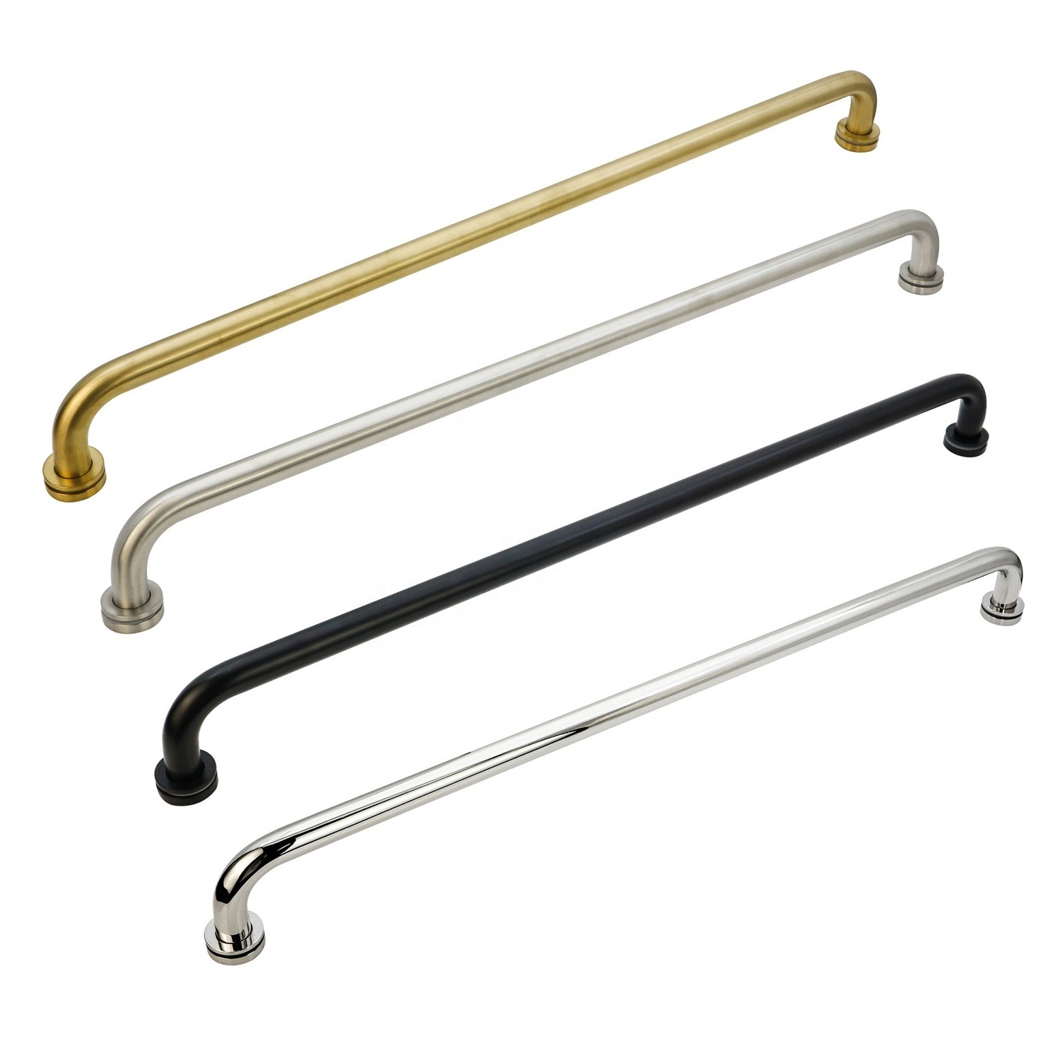 High Quality 24 Inch Stainless Steel Wall Mount Double Towel Racks Bathroom Towel Holder Matte Black Bathroom Towel Bar