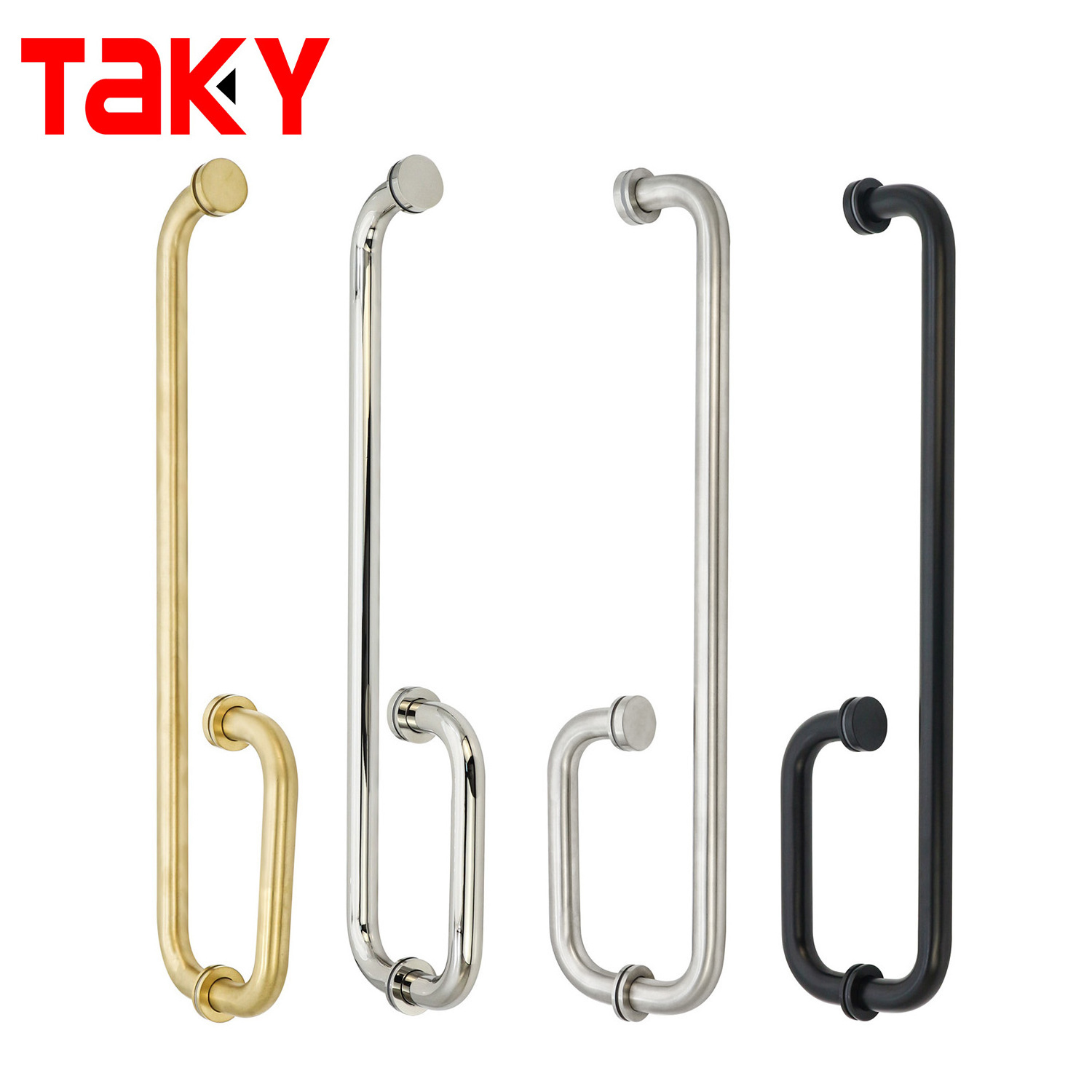 Room bar glass door straight  single sided push handle towel bar pull handle