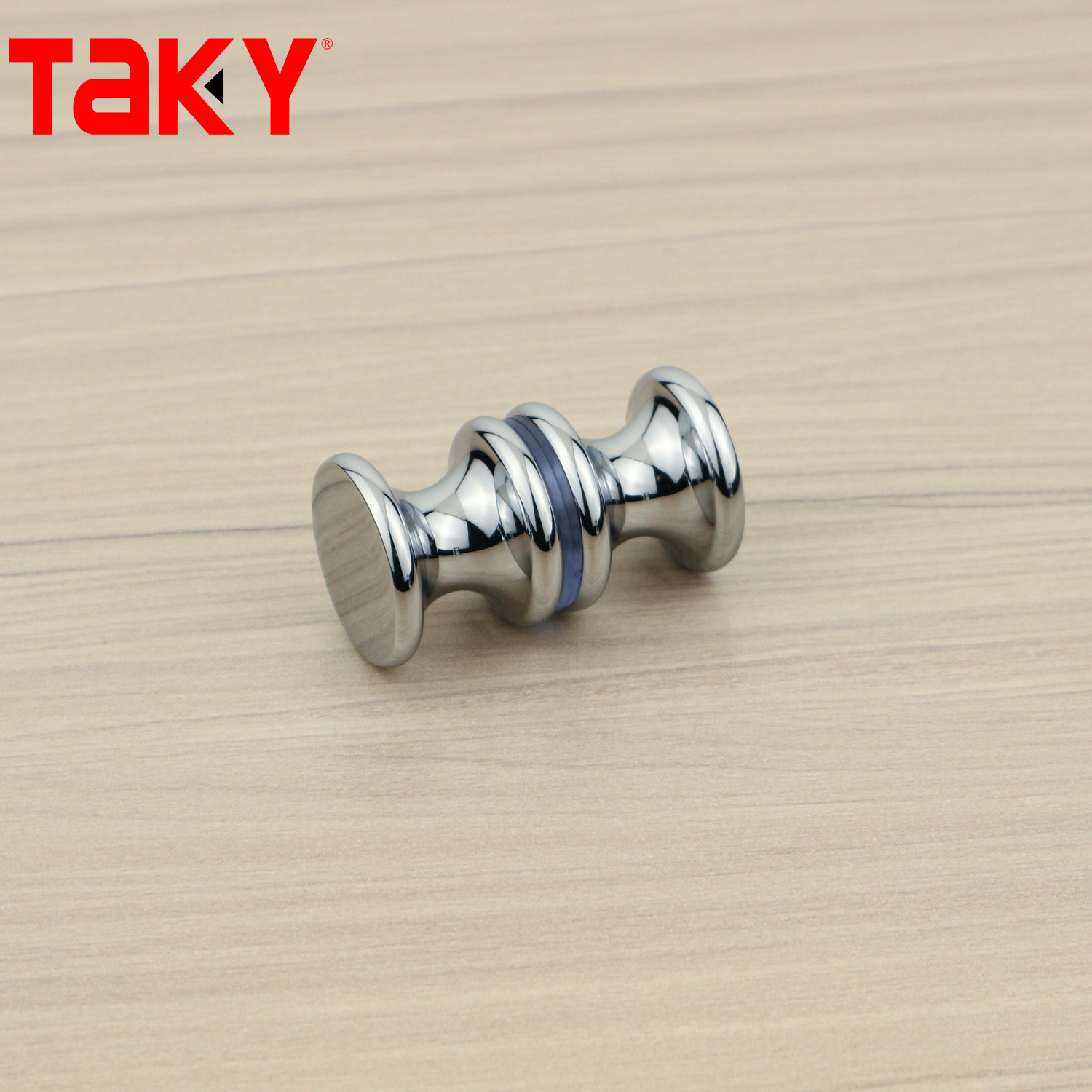 High quality Glass Shower Flush Round Door Knob Double Sided Bathroom Shower Door Handle