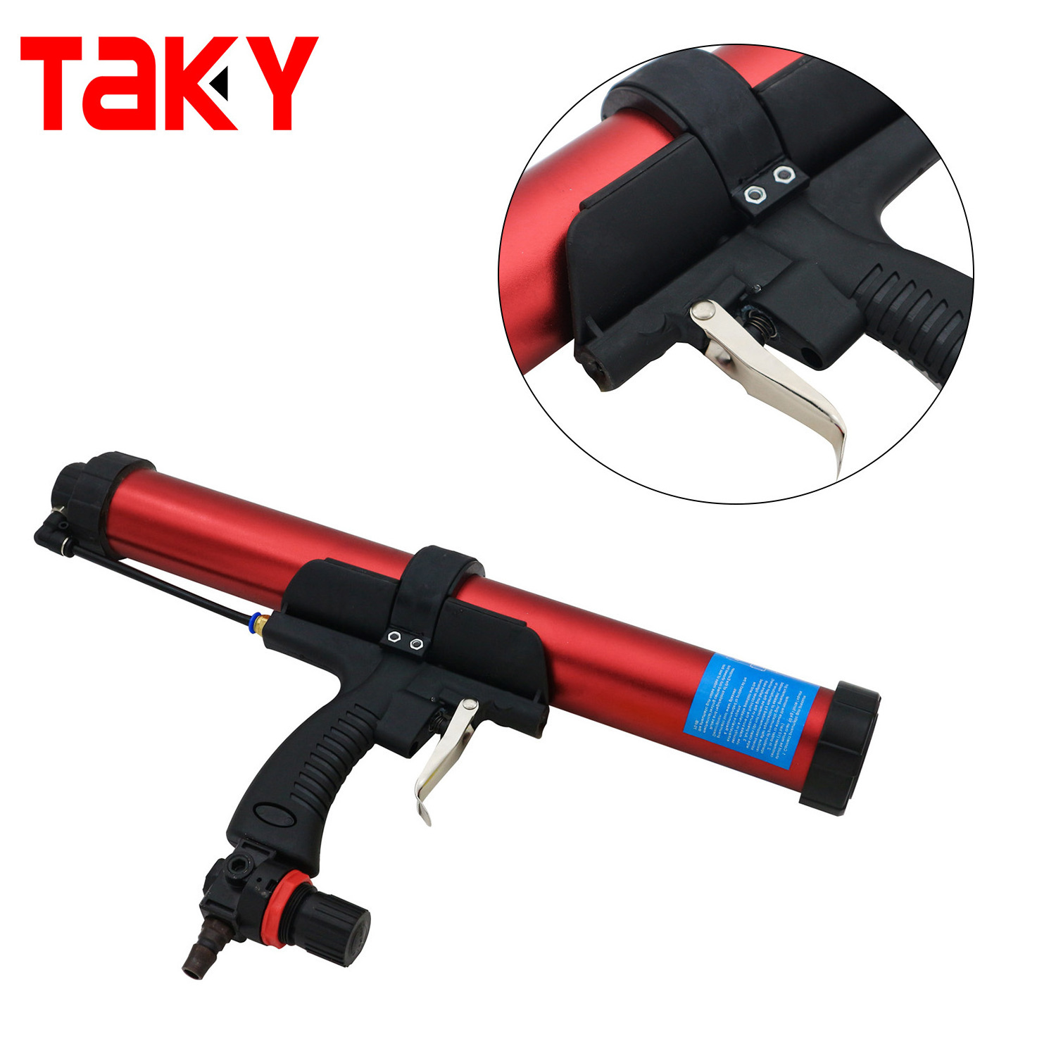 Hot Sale 600ml Air Pneumatic Sprayable Seam Sealer Gun Line Pull Caulking Gun