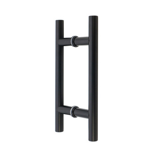 Matte Black Finish Commercial Grade-304 Stainless Steel 8" Ladder Style Pull Handle Push Pull Door Handle/Barn Door Pull Handle