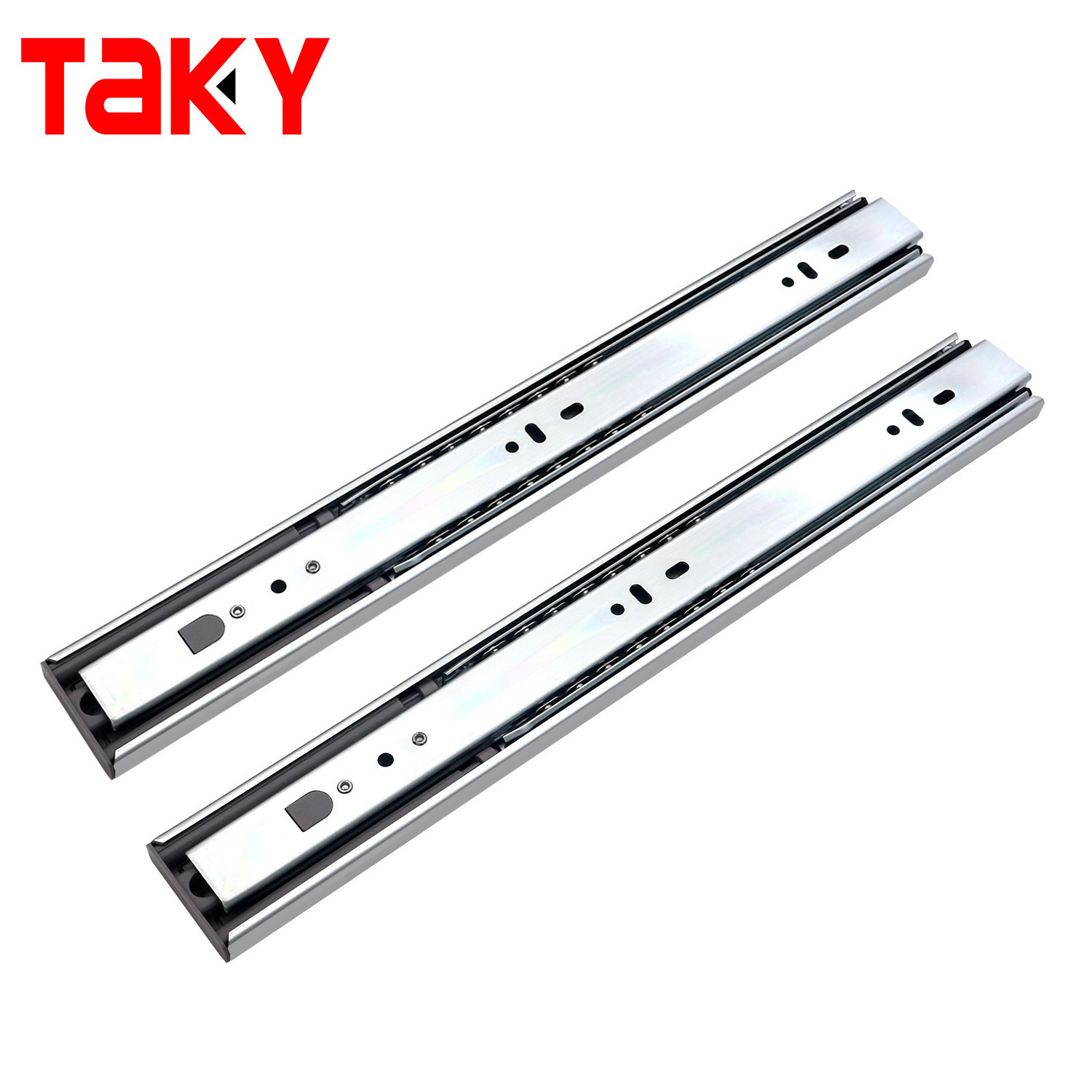 Manufacturing soft close telescopic slide push open full extension channel rails ball bearing cabinet drawer slides