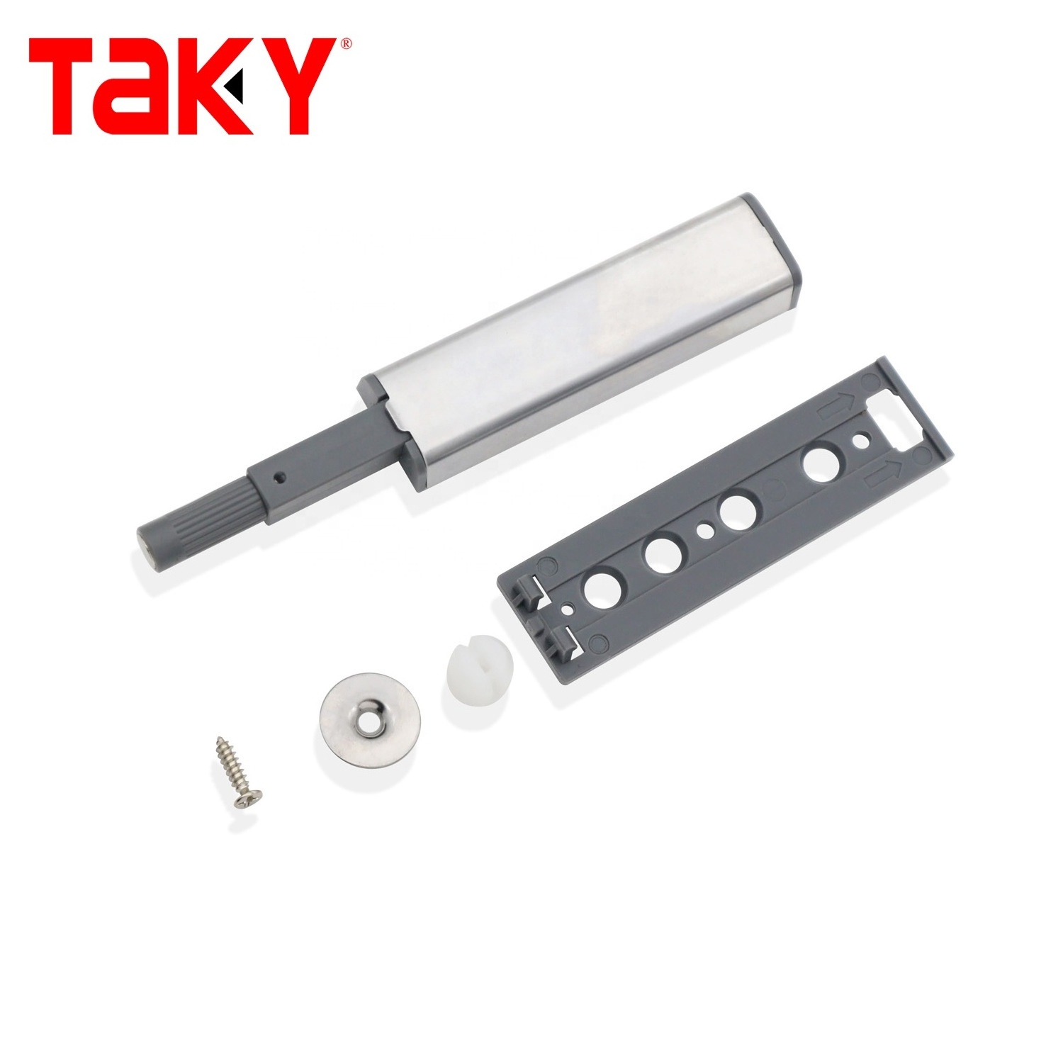 Furniture Plastic Buffer Touch Rebounder Cabinet Door Opener System Push To Open Catch Magnet Push Latch