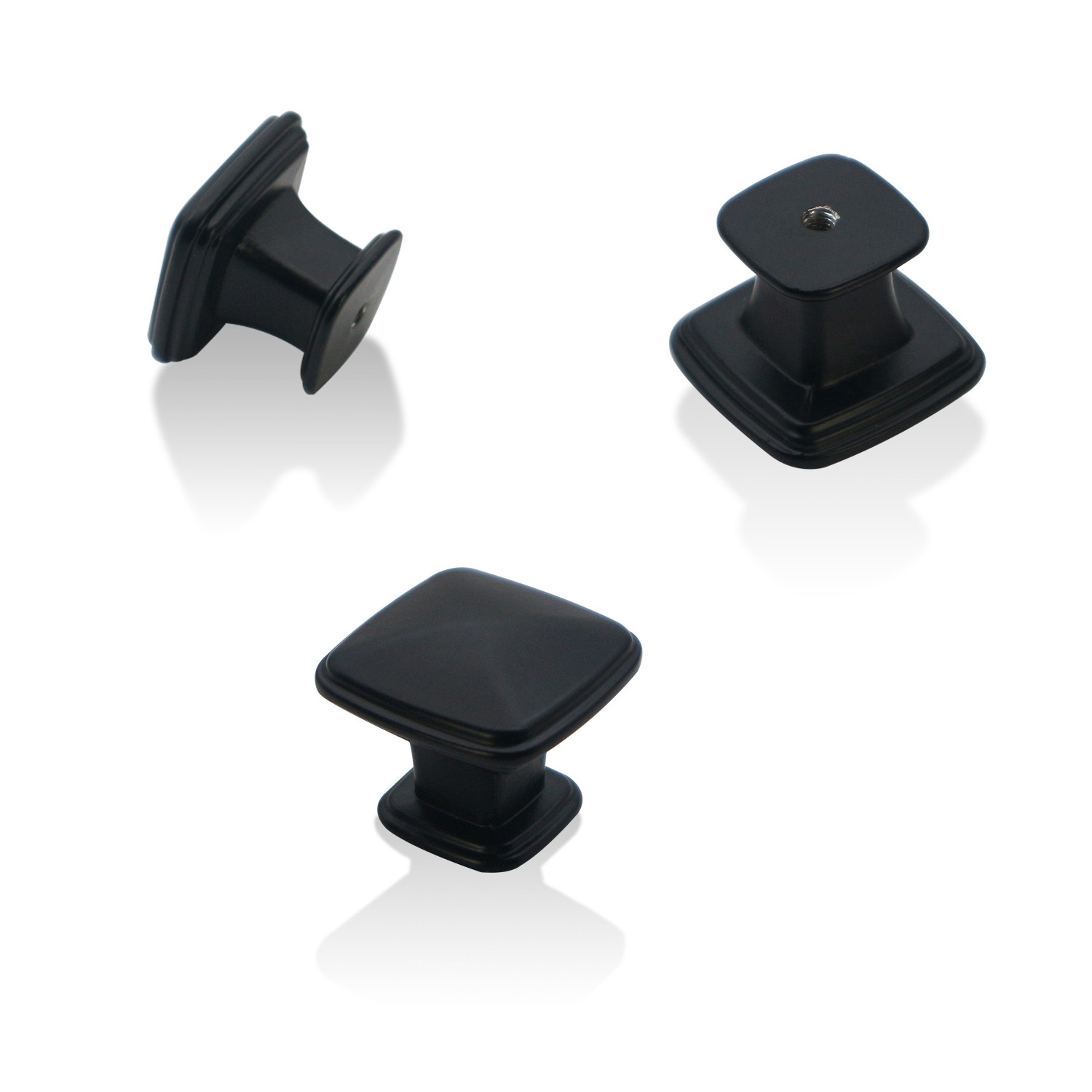 Furniture kitchen cupboard black matte cabinet dresser pulls wardrobe handle drawer knobs