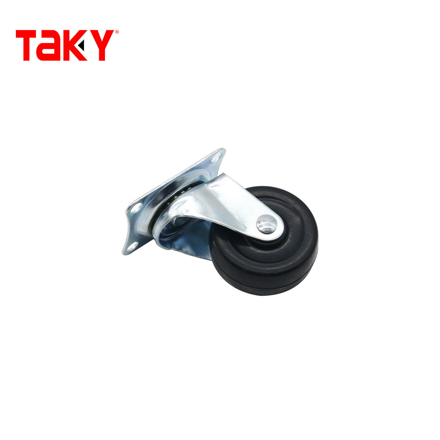 Furniture High Quality Steel Black Wheel White pp Plastic Swivel Caster Wheels