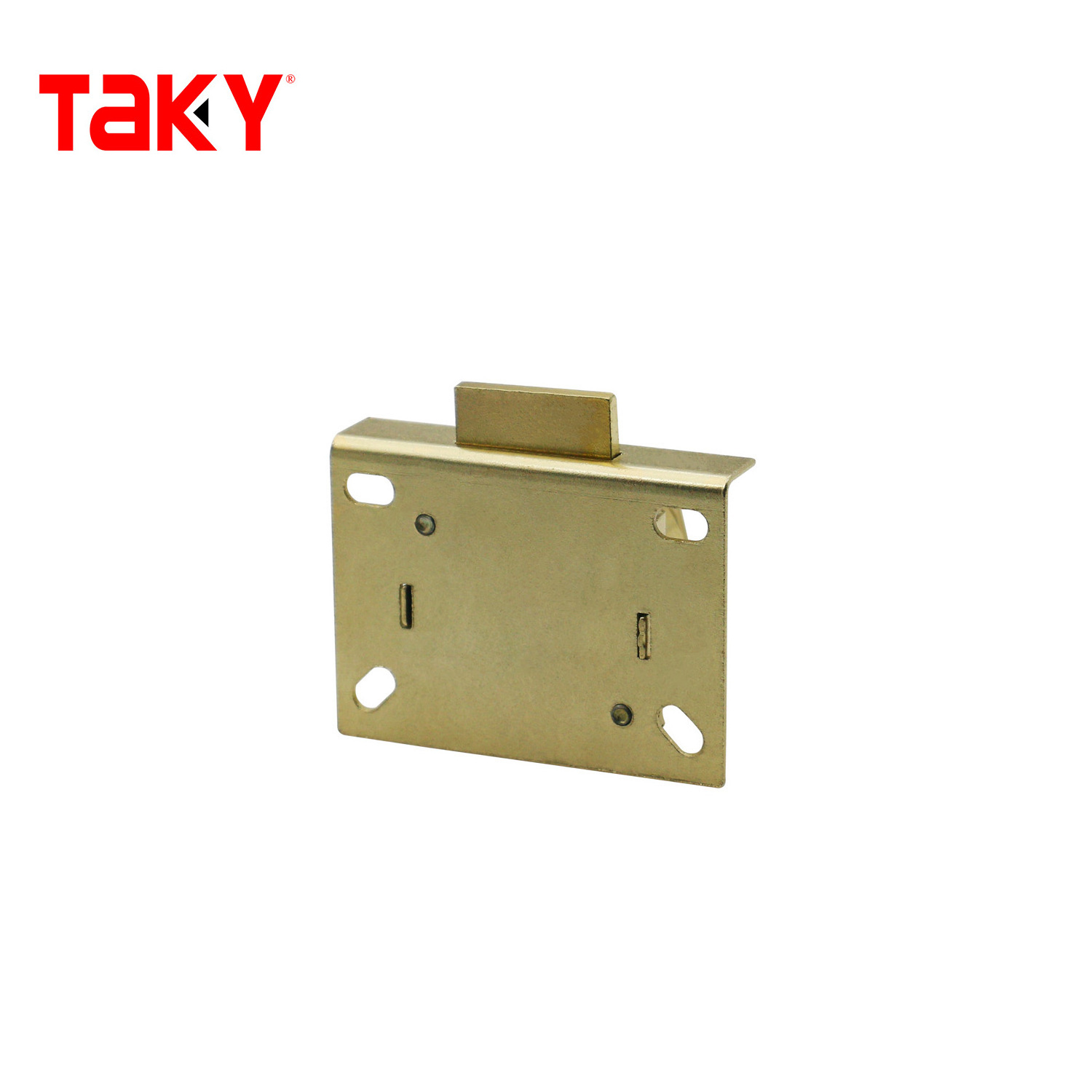 Tak-808 Pin Tumbler Drawer Lock- Brass in color gold cabinet lock