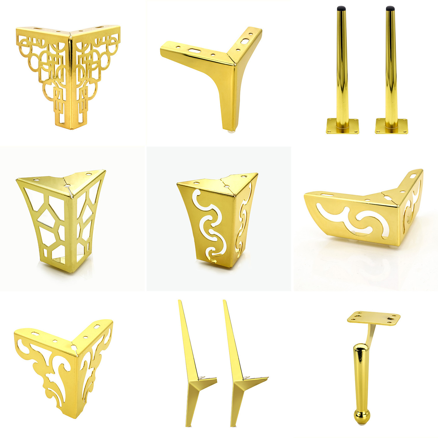 flower gold color sofa leg extensions furniture sofa legs