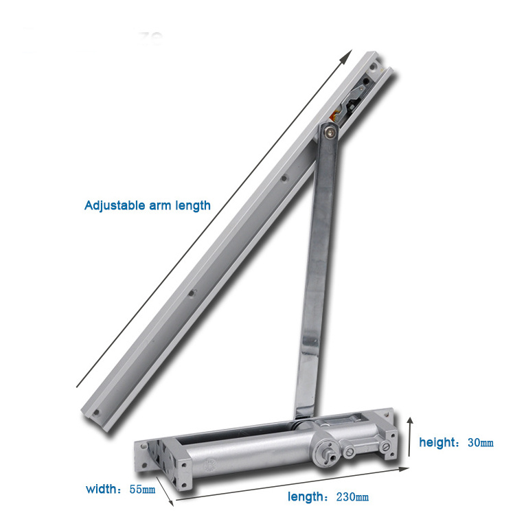 Concealed  heavy duty Adjustable Commercial  hydraulic door closer types