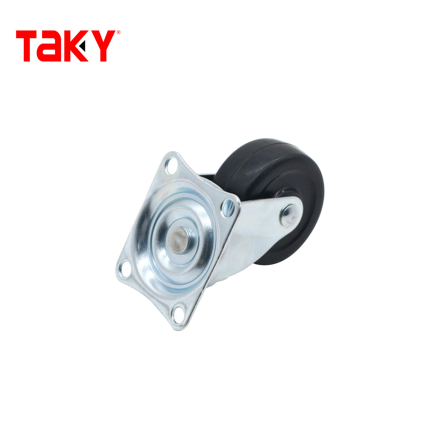 Furniture High Quality Steel Black Wheel White pp Plastic Swivel Caster Wheels