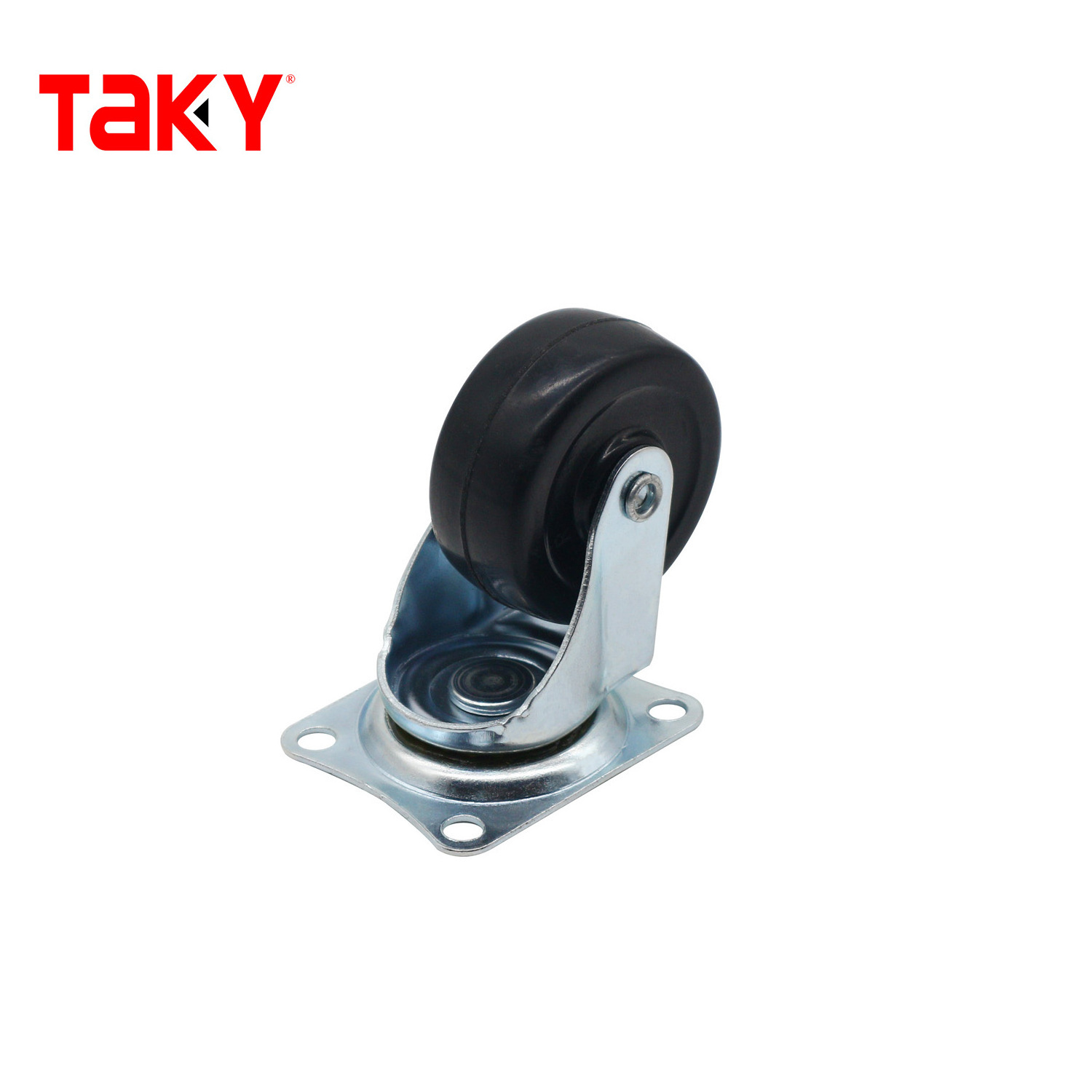 Furniture High Quality Steel Black Wheel White pp Plastic Swivel Caster Wheels