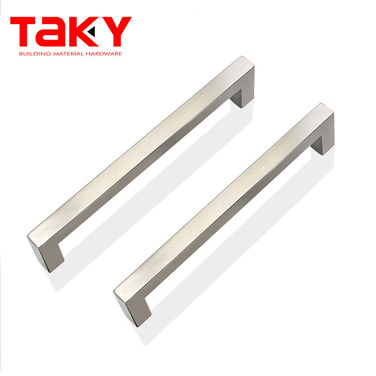 TK-H03 furniture cabinet stainless steel square brushed nickel t bar cabinet pulls handles