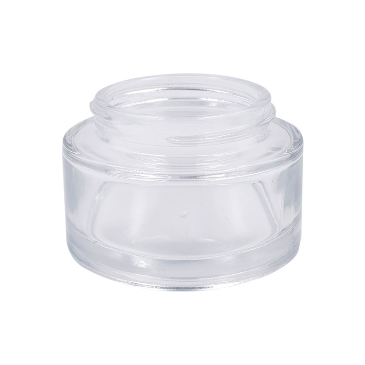 Skin Care Packaging Skincare Container Glass Jar Oil Packaging Wholesale Cream Cosmetic Glass Jar Recyclable Bamboo Packaging