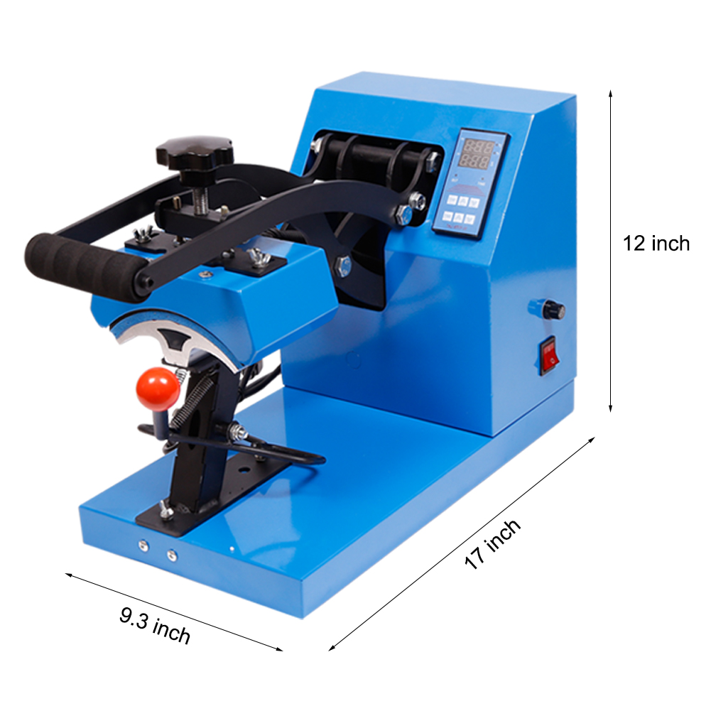 Hat Cap Press Heat Press Machine Professional Transfer Hat Press with 1 Year Life Digital LCD Timer and Temperature Control