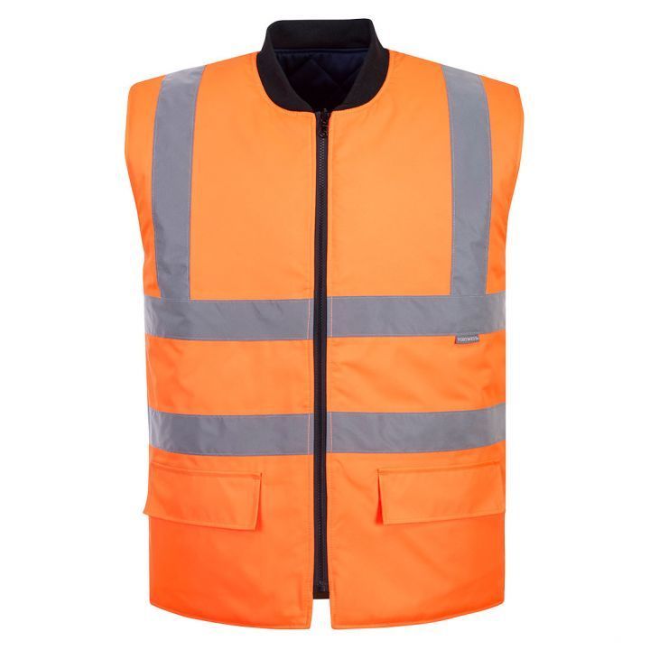 Road Safety Construction Hi Vis Fluorescent Orange Yellow Waterproof Taped DWR Work Vests