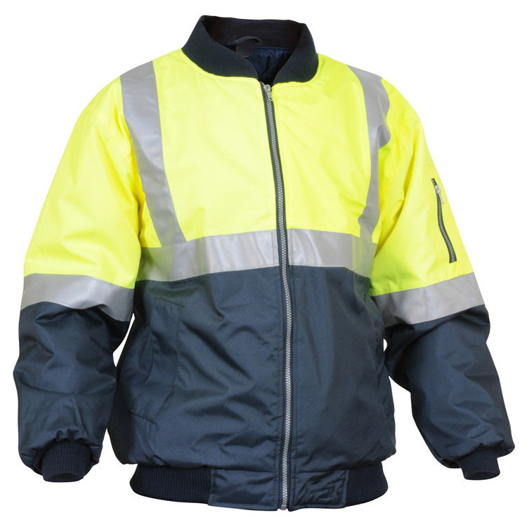 BOWINS Reflective Security Trafic fluorescent Hi Vis High Viz Visibility Workwear Safety Work Jacket