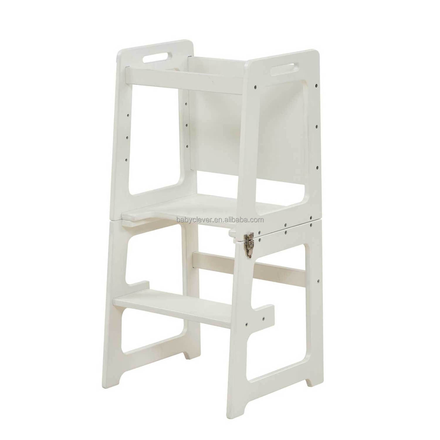 Wholesale Folding Kitchen Helper Step Stool Toddler Kids Learning Tower