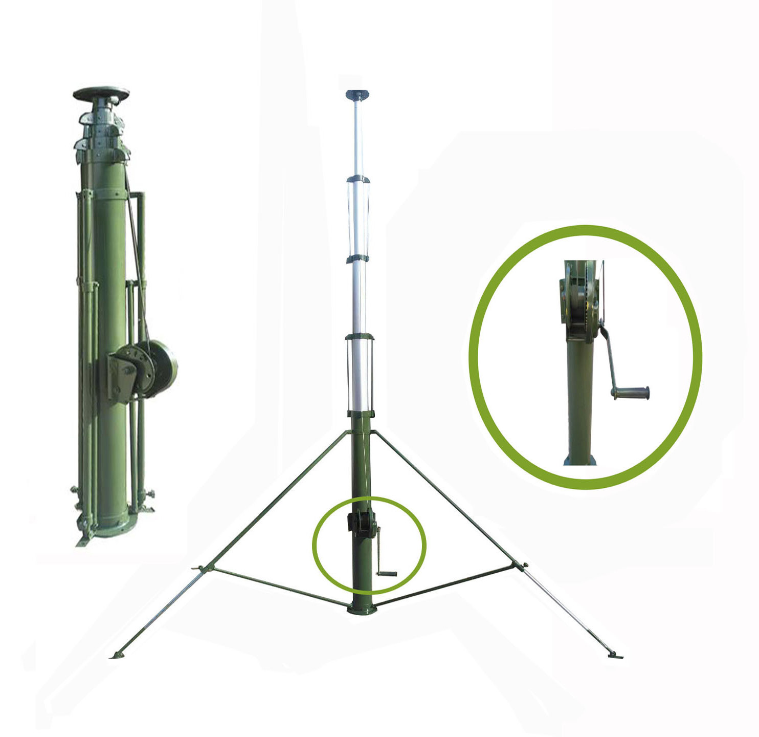 Low price 2-35m telescopic emergency light towers