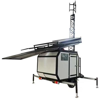 6m 10m 16m 30m COW Cell On Wheels Heavy Trailer Communication Telescopic Mast steel tube Tower