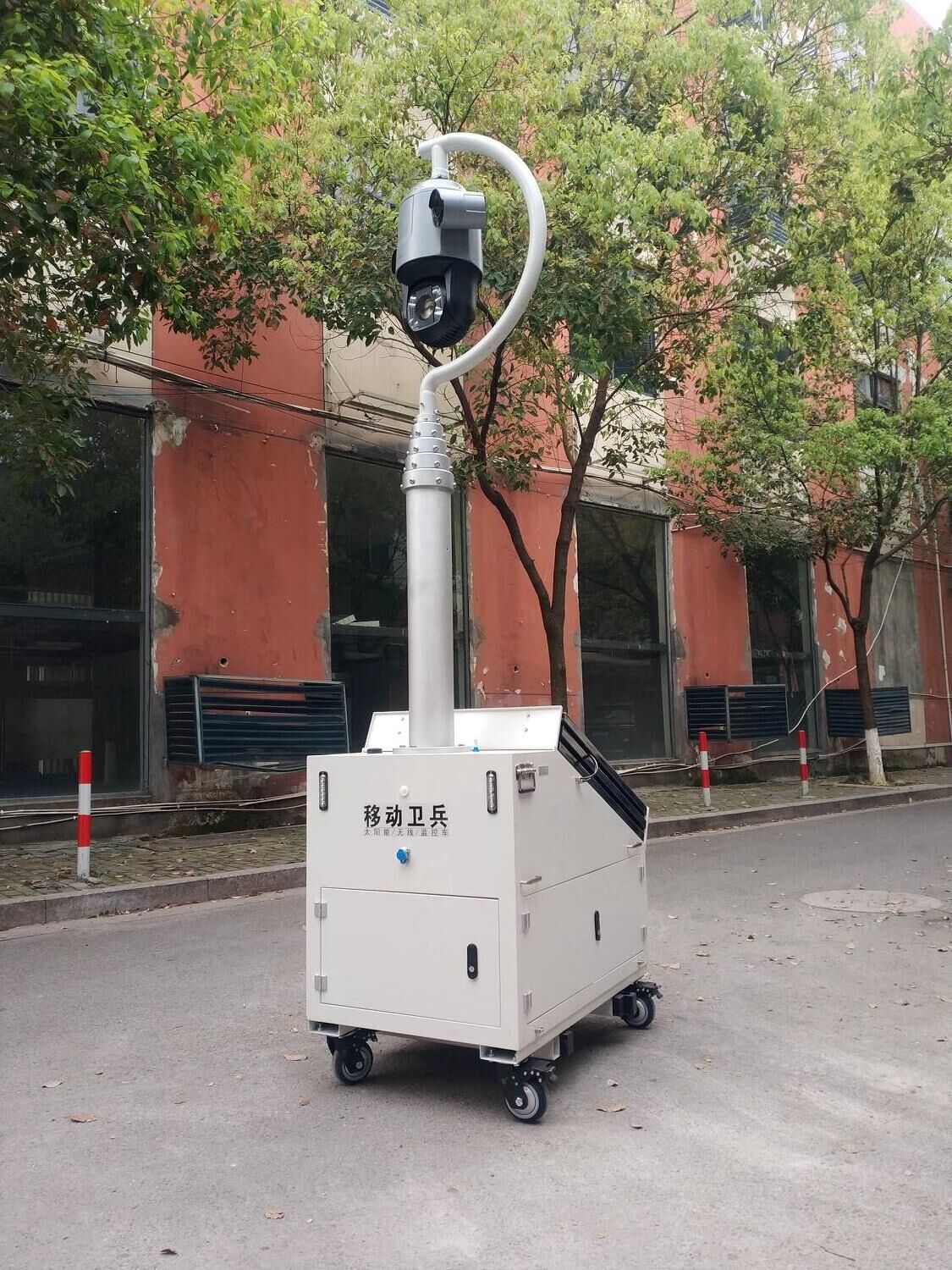 6m 7m vehicle mounted mobile CCTV surveillance camera tower pole electric pneumatic telescopic mast