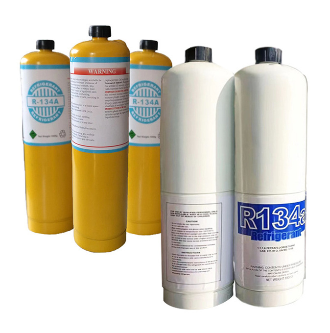 1kg refrigerant r134a gas cylinder replacement refrigerant cans with CGA600 1/2 thread