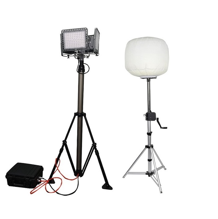 3.5m 4.5m 5m 200W to 1000W pneumatic driven mast Tripod portable LED light towers with LED floodlight