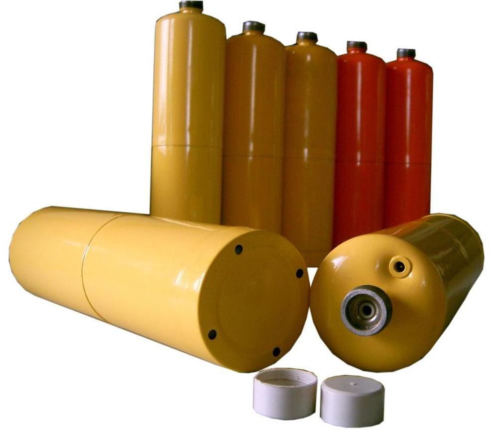 steel empty cylinder for Mixture mapp gas price sale EN ISO11118